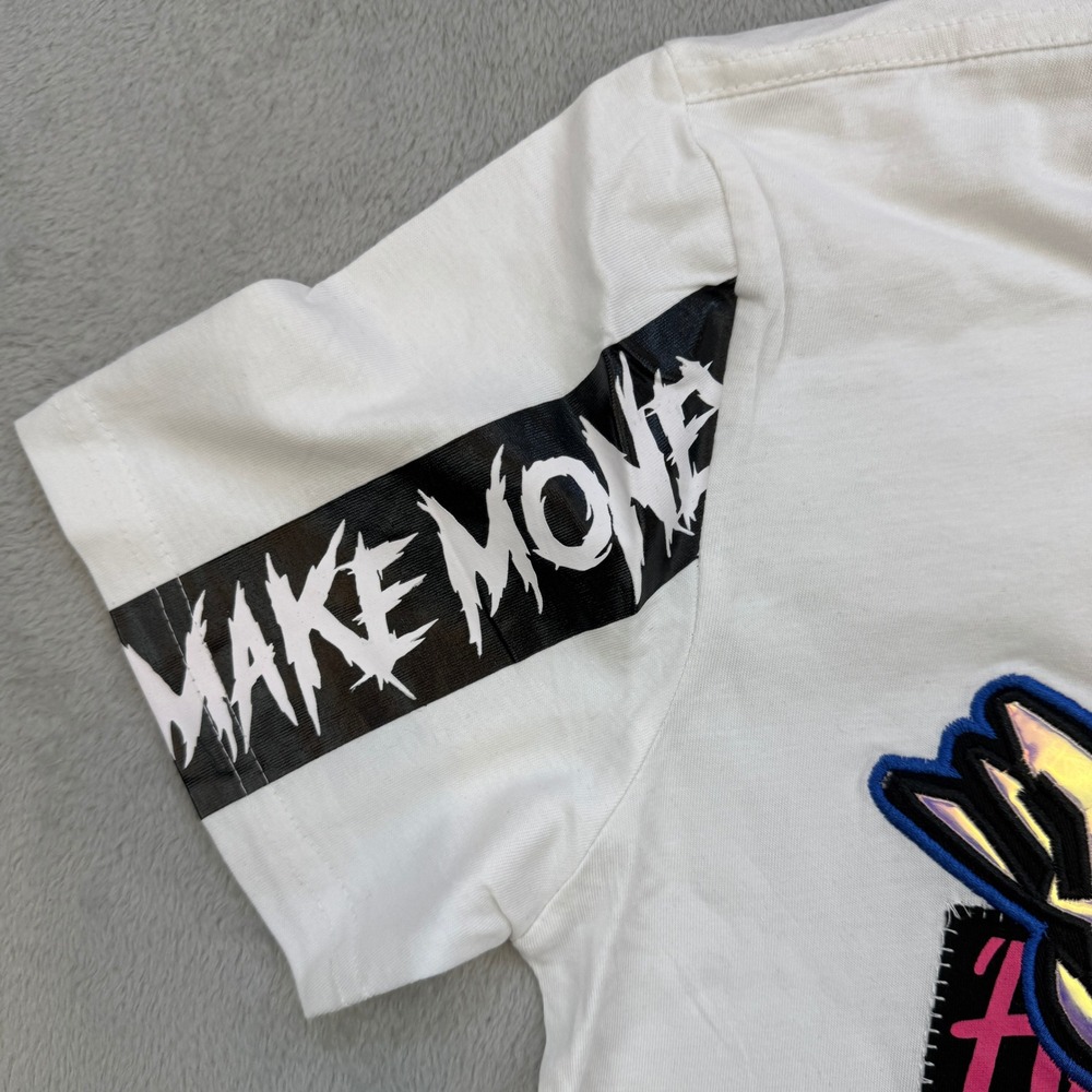 Switch Remarkable Graphic T Shirt Mens Small White Graffiti Rebel Hustle Hard - Picture 3 of 7